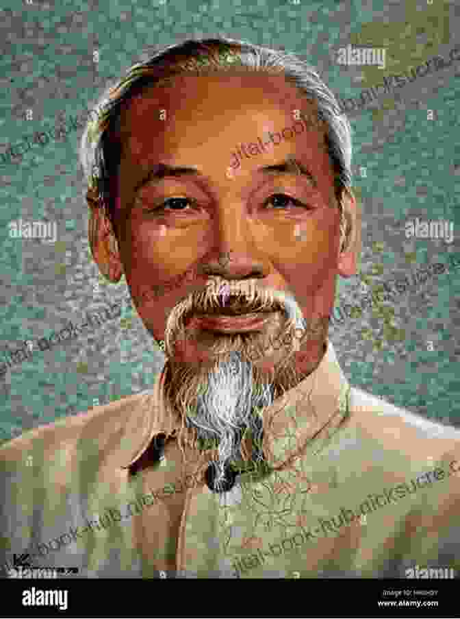 A Black And White Portrait Of Ho Chi Minh, A Prominent Vietnamese Revolutionary Leader, Wearing A Traditional Vietnamese Tunic And Cap. Figures Of Southeast Asian Modernity