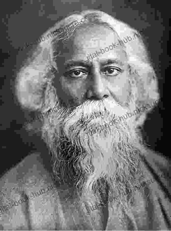 A Black And White Portrait Of Rabindranath Tagore, An Indian Writer And Philosopher, Wearing A Traditional Indian Outfit. Figures Of Southeast Asian Modernity