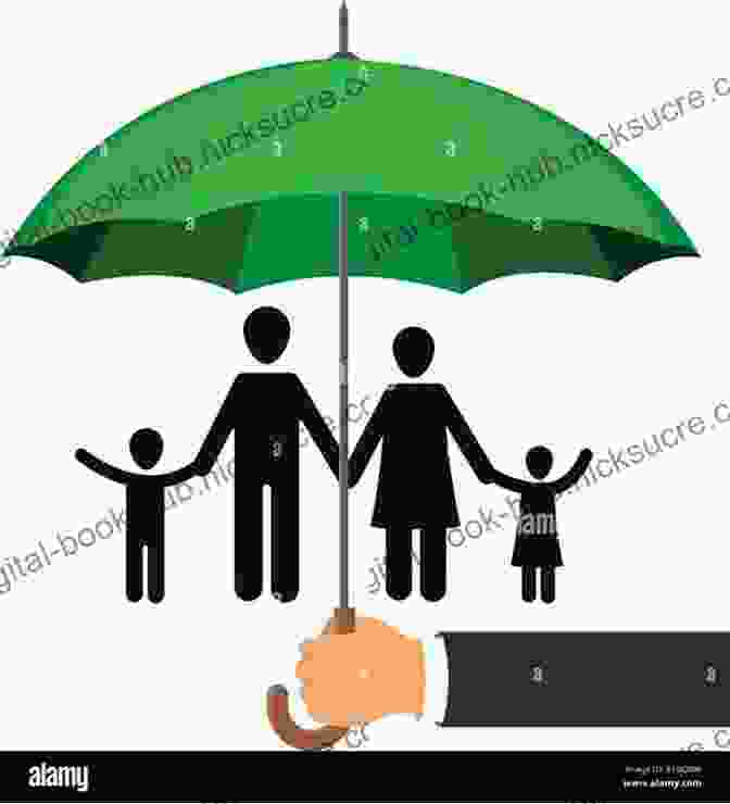 A Family Being Protected By An Umbrella, Symbolizing Insurance Protection. Redefining Financial Literacy: Unlocking The Hidden Forces Of Your Financial Future