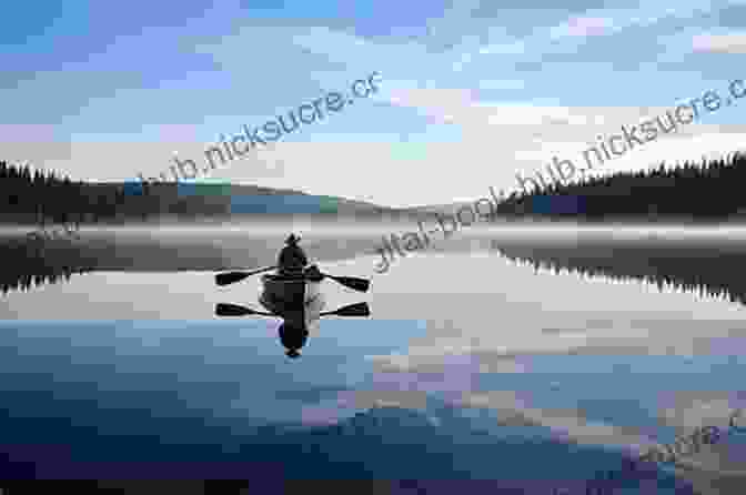 A Lone Canoeist Paddling Amidst A Vast And Serene Lake Surrounded By Towering Mountains Mike And Spitzii S Great Canadian Adventure: Cross Continental Coast To Coast Record Breaking Solo Canoe Expedition