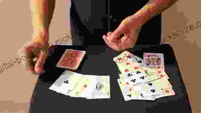 A Photo Of A Magician Performing The Four Aces Trick, With The Four Aces Spread Out Face Up On The Table All Together Now: A Collection Of Amazing Card Tricks