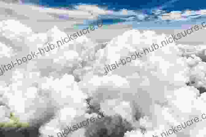 A Photograph Of Fluffy White Clouds In The Sky The Dark Earth And The Light Sky