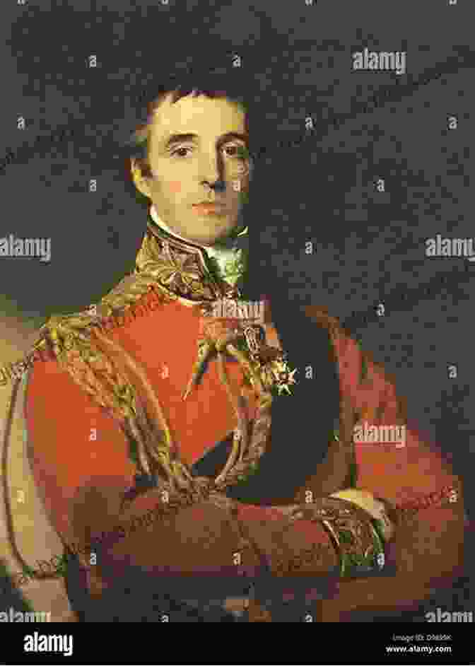 A Portrait Of The Duke Of Wellington, Depicting Him In Military Uniform With A Stern Expression, Reflecting His Unwavering Resolve And Determination. Wellington: The Iron Duke (Text Only)