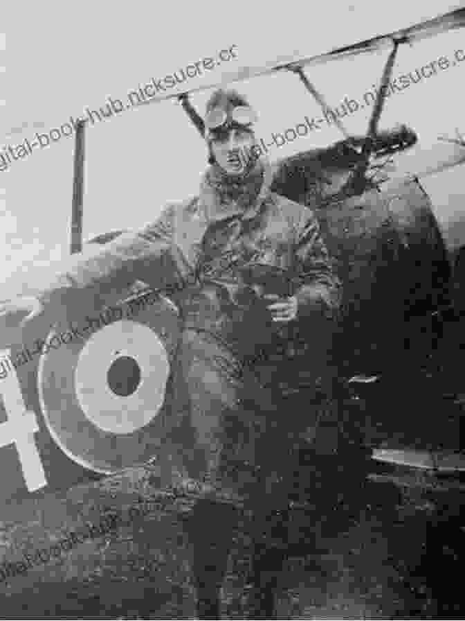 Arthur Gould Lee Flying His Aircraft With An Open Cockpit, His Face Exposed To The Elements As He Navigates The Skies Open Cockpit Arthur Gould Lee