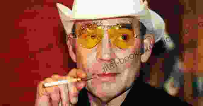 Hunter S. Thompson, Wearing Sunglasses And A Cigarette In His Mouth, Looking Out Over A Field. Ancient Gonzo Wisdom: Interviews With Hunter S Thompson