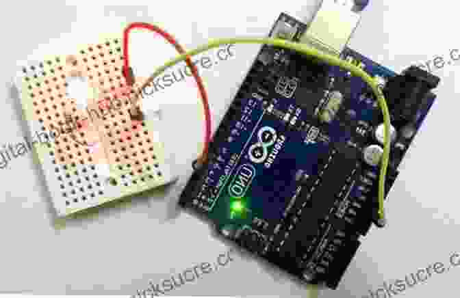 Image Of A Blinky LED Project Make: FPGAs: Turning Software Into Hardware With Eight Fun And Easy DIY Projects