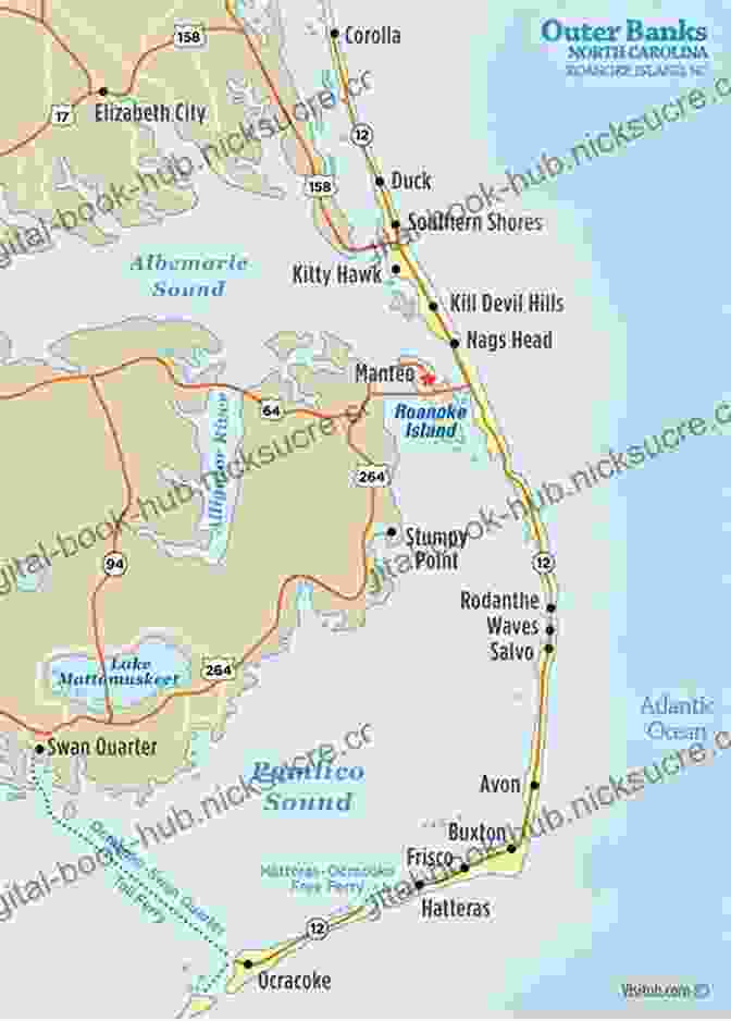 Map Of Roanoke Island Richard Grenville And The Lost Colony Of Roanoke