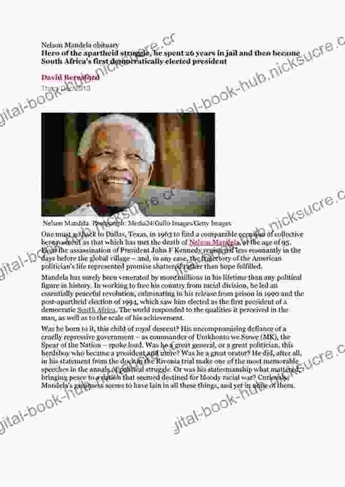 Nelson Mandela With A Long Descriptive Keyword. Mandela: The Authorized Biography Anthony Sampson