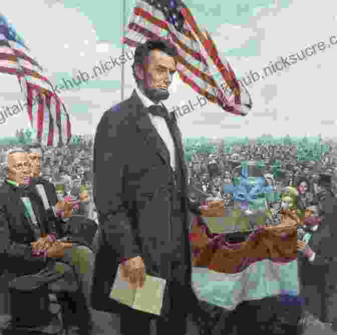 President Abraham Lincoln Standing At A Podium Gilbert Of Gilbert And Sullivan: His Life And Character